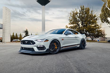 Weiß, Räder, Mustang Mach 1, HD-Hintergrundbild HD wallpaper