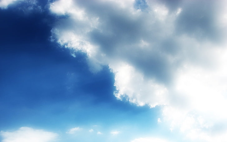 السماء الملبدة بالغيوم والغيوم والطبيعة والسماء، خلفية HD