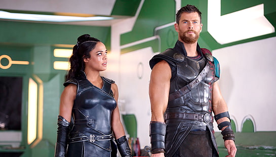 Film, Thor: Ragnarok, Chris Hemsworth, Tessa Thompson, Thor, Wallpaper HD HD wallpaper