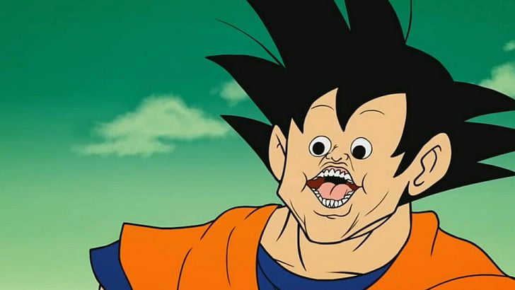 face, cartoon, goku, fictional character, anime, smile, mouth, cool, fiction, illustration, dragon ball z, happiness, HD wallpaper