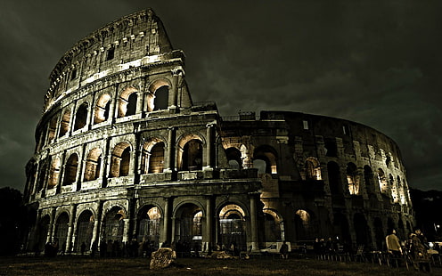 콜로세움 로마 건축, 콜로세움, 로마, 건축, 여행 및 세계, HD 배경 화면 HD wallpaper