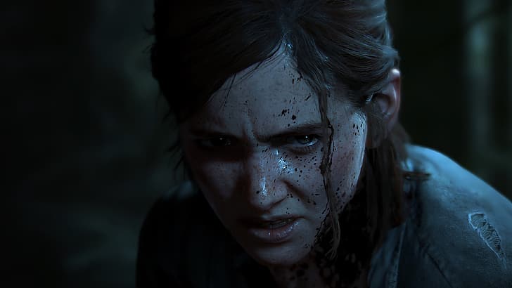 The Last of Us, The Last of Us 2, The Last of Us ™ Bagian II, Ellie, Naughty Dog, video game, darah, Wallpaper HD