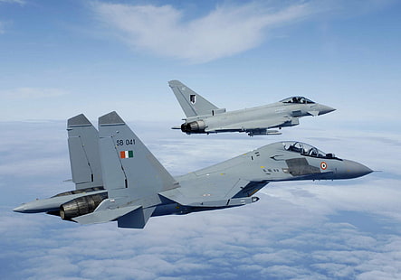 Düsenjäger, Sukhoi Su-30, Flugzeuge, Düsenjäger, Sukhoi Su-30MKI, Kampfflugzeug, HD-Hintergrundbild HD wallpaper