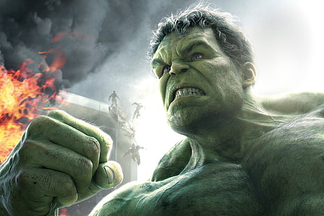Marvel Hulk illustrazione, rabbia, Hulk, fumetto, Avengers: Age of Ultron, The Avengers: Age Of Ultron, Sfondo HD HD wallpaper