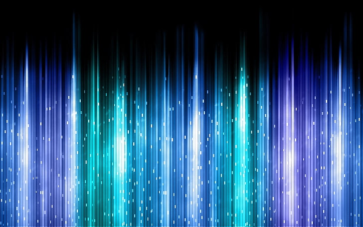 illustration des lignes bleues, violettes et vertes, ligne, vertical, briller, taches, Fond d'écran HD