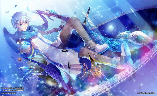 อะนิเมะ, Vocaloid, Kaito (โวคาลอยด์), วอลล์เปเปอร์ HD HD wallpaper