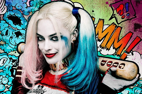 Harley quinn, Best Movies of 2016, Suicide Squad, Margot Robbie, HD wallpaper HD wallpaper