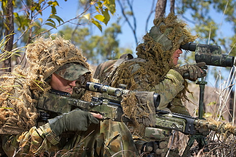 Soldaten, Scharfschütze, australische Armee, HD-Hintergrundbild HD wallpaper
