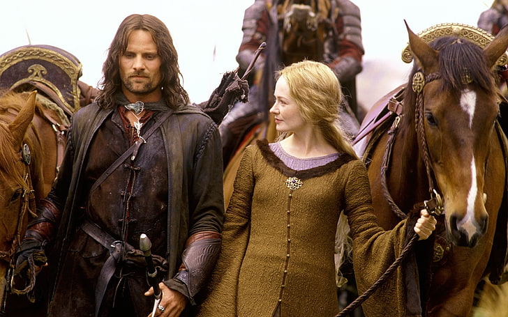 the lord of the rings aragorn horses viggo mortensen eowyn the two towers miranda otto Animals Horses HD Art , horses, The Lord of the Rings, Viggo Mortensen, aragorn, eowyn, the two towers, HD wallpaper