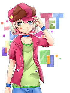 rosa behaarte weibliche Anime-Figur, kein Spiel, kein Leben, Tet (kein Spiel, kein Leben), Artwork, Anime Boys, HD-Hintergrundbild HD wallpaper