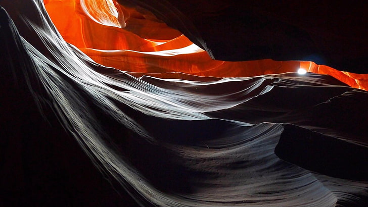каньон на антилопи, Аризона, САЩ, скално образувание, каньон, светлина, скала, HD тапет