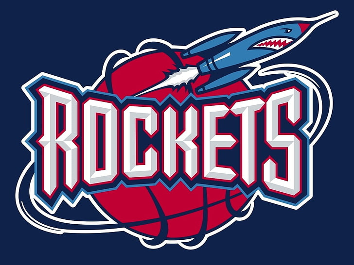 Рокетс логотип, НБА, баскетбол, Яо Мин, Хьюстон, Хьюстон Рокетс, ракета, спорт, HD обои