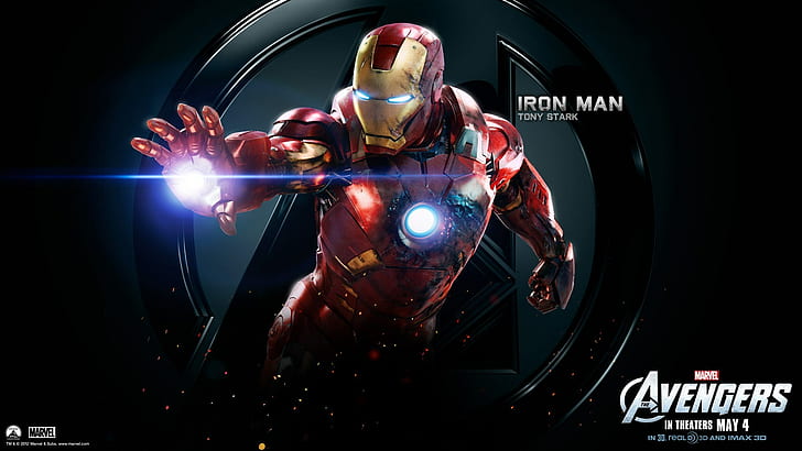 Marvel Iron Maan Тони Старк Мстители премьера в кинотеатрах 4 мая 1920 X 1080, HD обои