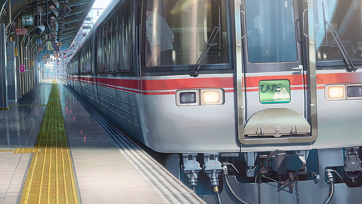 애니메이션, 당신의 이름., 키미 노나와, 기차, HD 배경 화면
