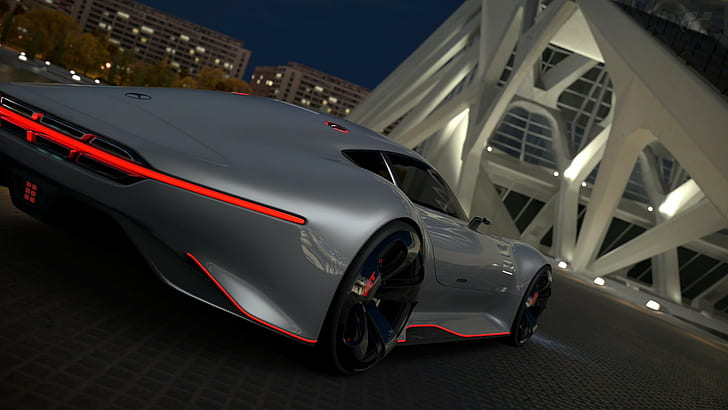 Mercedes-Benz AMG Vision Gran Turismo, Mobil, Video Game, mercedes-benz vision gran turismo, mobil, video game, Wallpaper HD