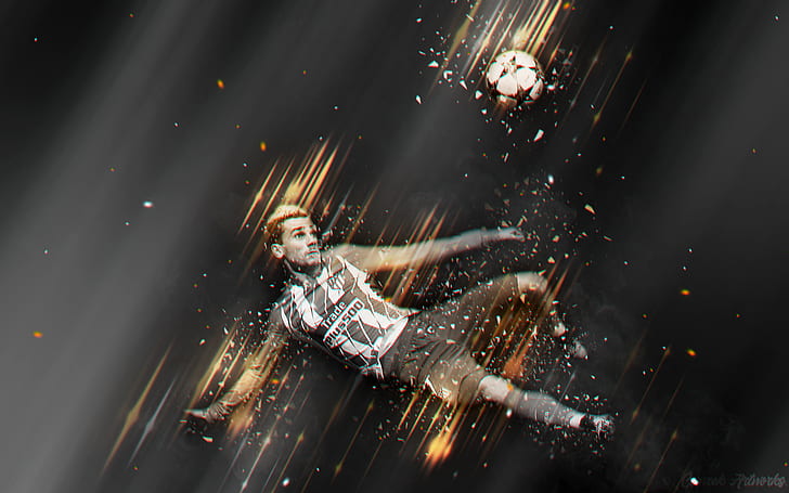 desain grafis, karya seni, sepak bola, Wallpaper HD