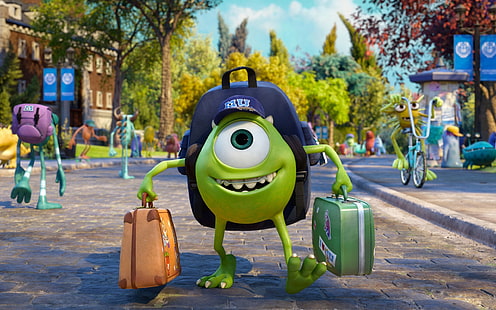 Monsters University Character, Disney, Pixar, Monsters University филм, HD тапет HD wallpaper