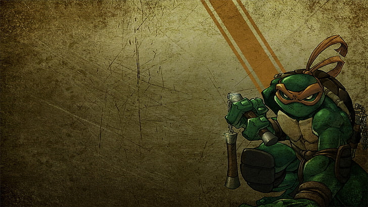 Tartarugas Ninja, 십대 돌연변이 닌자 거북이, 미켈란젤로, HD 배경 화면