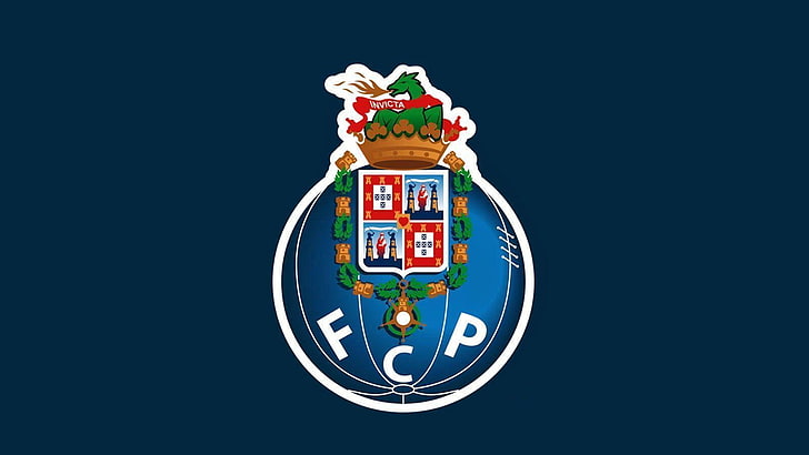 F.C. Porto, blue background, HD wallpaper