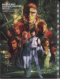 Gundam, mobil kostym Gundam, mobil kostym Gundam enhörning, Marida, affisch, HD tapet HD wallpaper