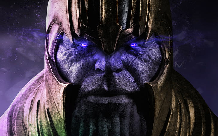 Thanos, artwork, 4k, HD wallpaper