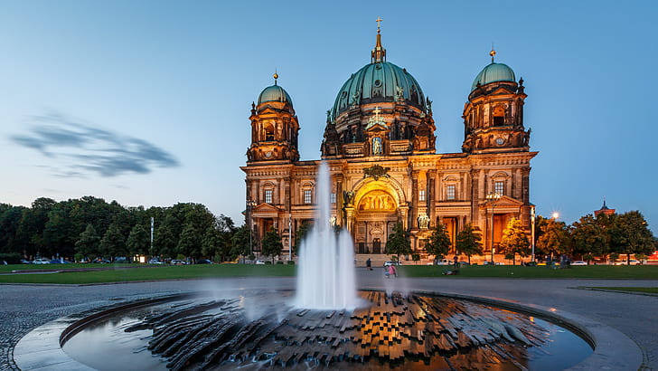 Berliner Dom architecture night germany attractions, berliner, dom, night, germany, attractions, HD wallpaper