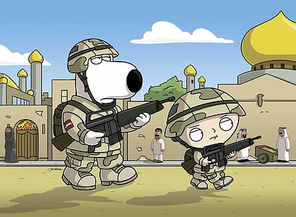 Family Guy Brian und Stewie Griffin, Fernsehserie, Family Guy, Brian Griffin, Stewie Griffin, HD-Hintergrundbild HD wallpaper