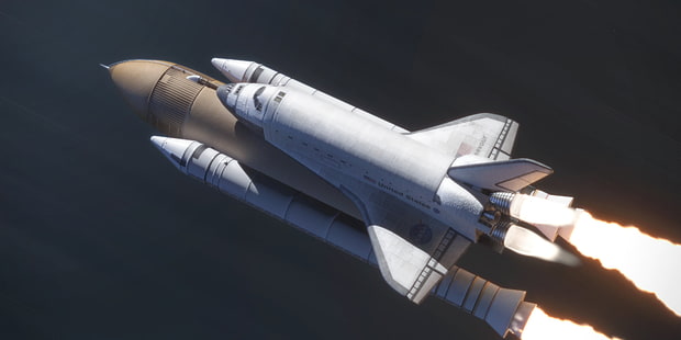 НАСА, космический челнок Endeavour, космический корабль, космический челнок, HD обои HD wallpaper