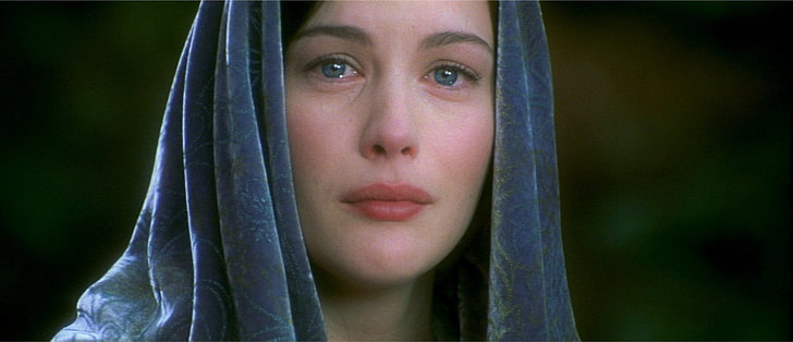 cachecol azul feminino, O Senhor dos Anéis, O Senhor dos Anéis: O Retorno do Rei, Arwen (LOTR), Liv Tyler, HD papel de parede