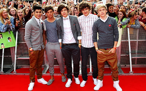 One Direction Red Carpet, koleś, chłopaki, nastolatka, mężczyzna, chłopcy, tło, Tapety HD HD wallpaper
