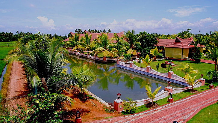 alleppey or alappuzha, indian, kerala, southern indian, city, HD wallpaper