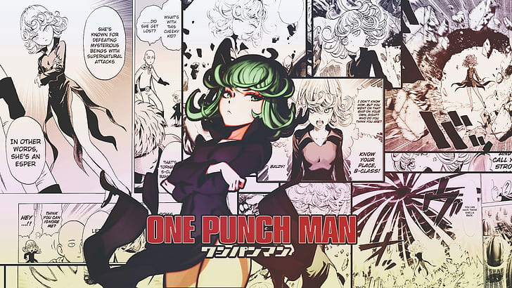 One-Punch Man, Tatsumaki, สาวการ์ตูน, วอลล์เปเปอร์ HD