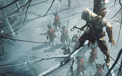 Assassins Creed 3 ، كونور كينواي، خلفية HD HD wallpaper