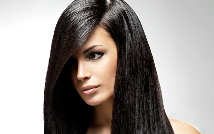 Long black hair girl, beautiful face, Long, Black, Hair, Girl, Beautiful, Face, HD wallpaper
