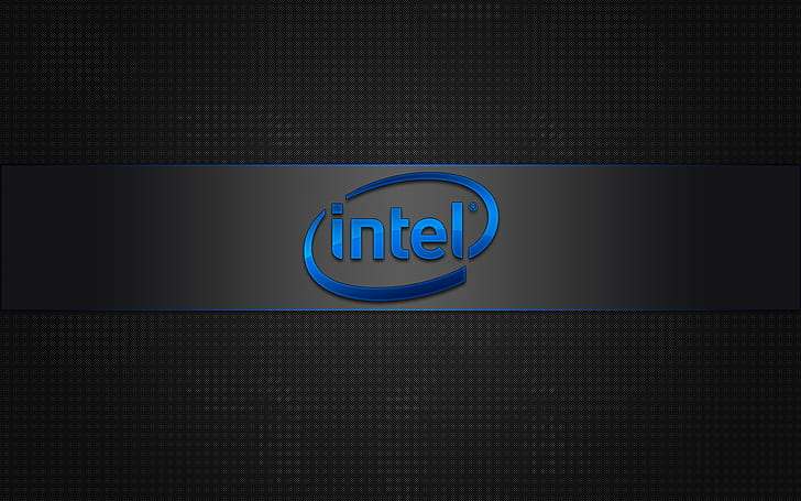 logo, intel, brand, HD wallpaper