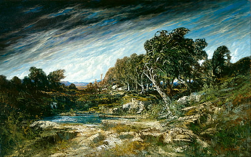Klassische Kunst, Gustave Courbet, HD-Hintergrundbild HD wallpaper