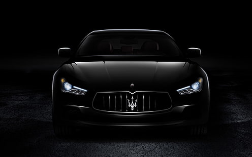 2014 Maserati Ghibli Cars HD Wallpaper 18, черный автомобиль Maserati, HD обои HD wallpaper