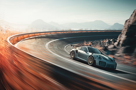 Porsche 911 GT2 R, Porsche 911, Porsche, coches, hd, 2018 coches, artista, comportamiento, Fondo de pantalla HD HD wallpaper