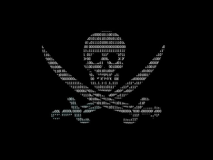 ilustrasi kode bajak laut, Teknologi, Peretas, Biner, Kode, Wallpaper HD