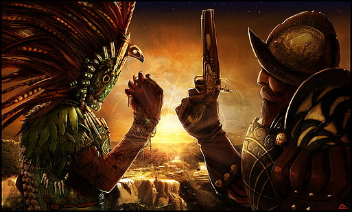 Video Game, Unknown, Aztec, Fantasy, Knight, Warrior, HD wallpaper HD wallpaper