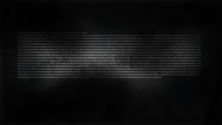 schwarzer Text auf schwarzem Hintergrund, dunkel, schwarz, HD-Hintergrundbild