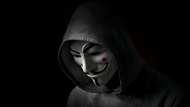 anonim, hacker, komputer, 4k, hd, Wallpaper HD