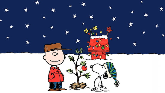 Filme, Um Natal de Charlie Brown, Charlie Brown, Amendoins (Desenho Animado), Snoopy, HD papel de parede HD wallpaper