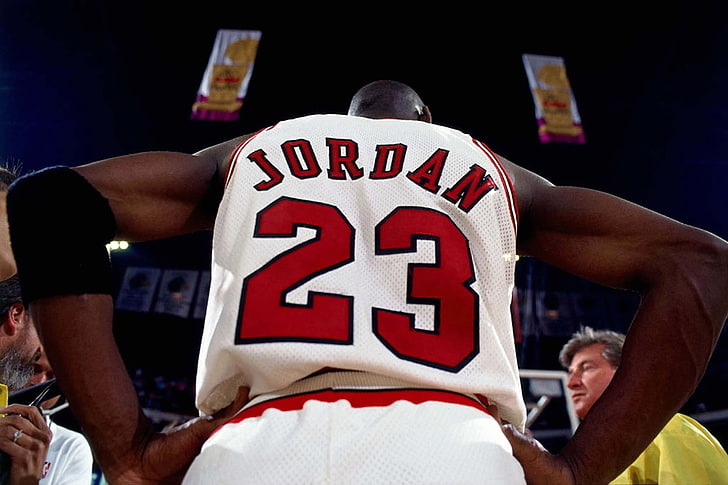 Michael Jordan, michael jordan, nba, basketball, jersey, logo, HD wallpaper