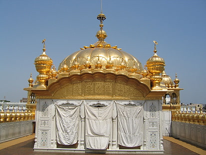 Świątynie, Harmandir Sahib, Amritsar, Złota Świątynia, Hamandir Sahib, Indie, Sikh, Tapety HD HD wallpaper