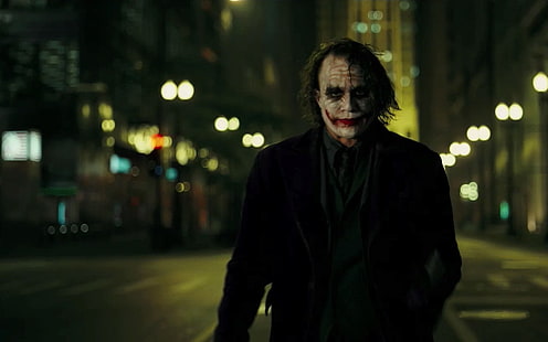 DC Le Joker, Joker, Le Chevalier Noir, Heath Ledger, Batman, Fond d'écran HD HD wallpaper