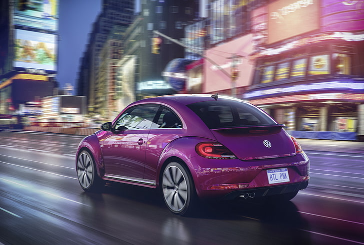 Fotografía de timelapse púrpura de Volkswagen New Beetle, Volkswagen Beetle,  Fondo de pantalla HD | Wallpaperbetter