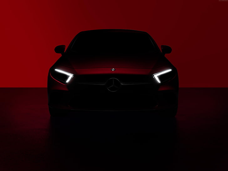 สีแดง Mercedes-Benz CLS, 5K, 2018 รถยนต์, วอลล์เปเปอร์ HD
