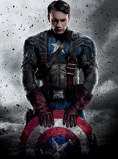 Капитан Америка, Крис Эванс, Капитан Америка: Первый Мститель, HD обои HD wallpaper