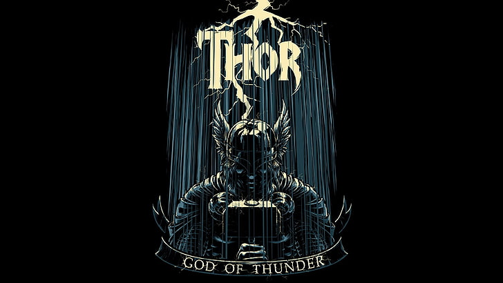 Tapeta cyfrowa Thor God of Thunder, Thor, The Avengers, Marvel Comics, grafika, Tapety HD